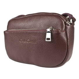 Кожаная женская сумка Cristina burgundy (арт. 8032-09)